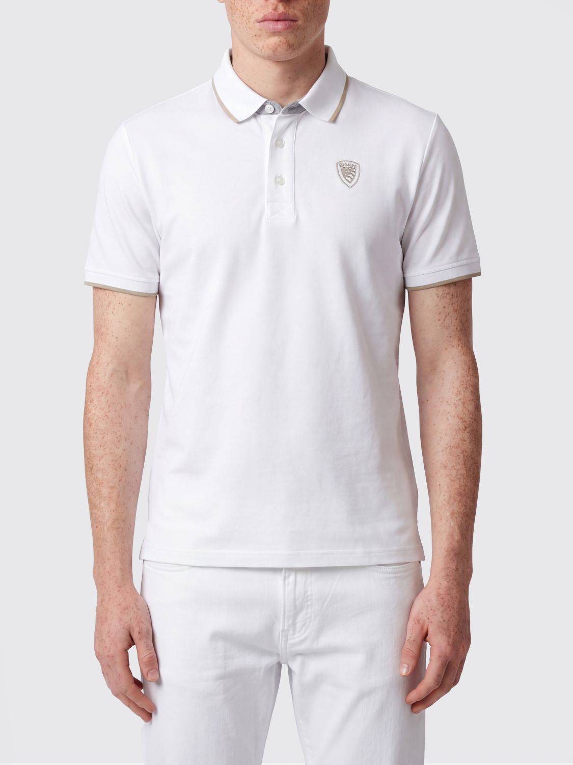 BLAUER Polo Uomo colore Bianco