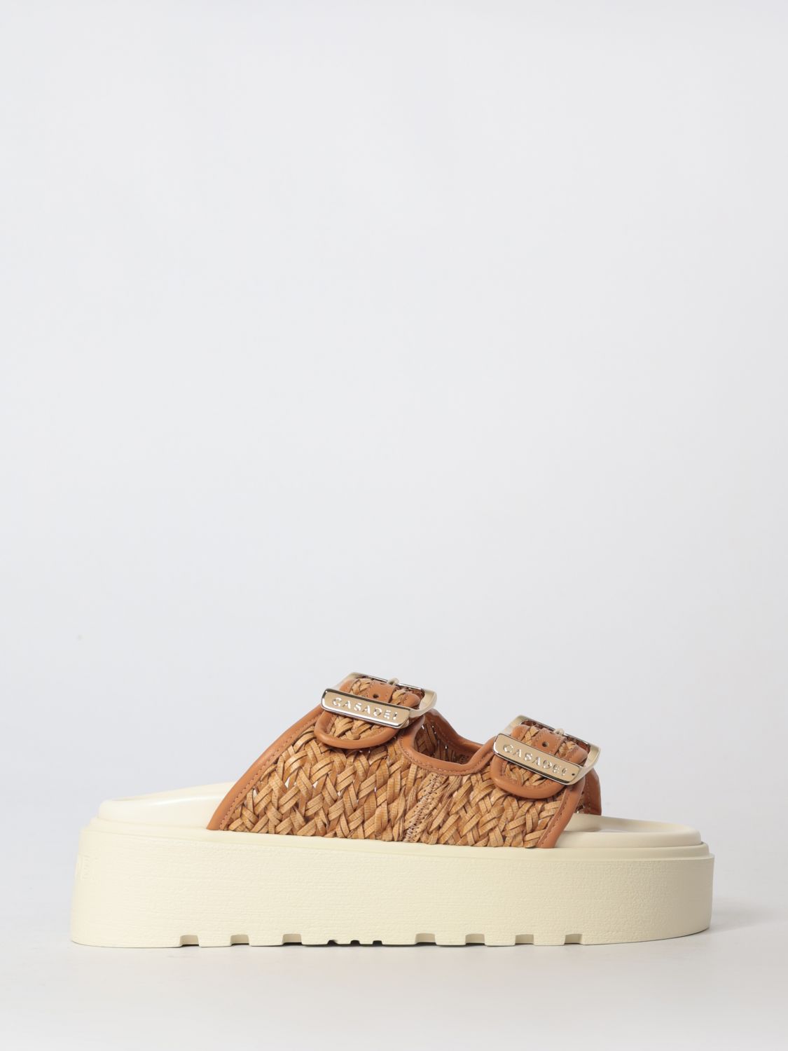 CASADEI Sandalo platform Birky Suncity in misto poliestere intrecciato