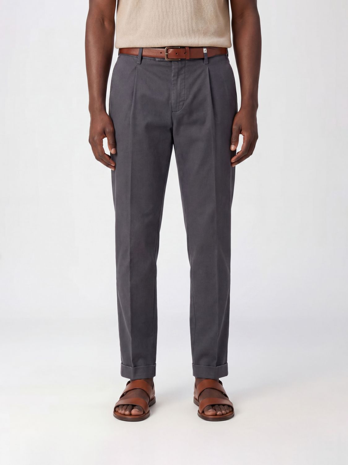 MYTHS Pants Men color Black