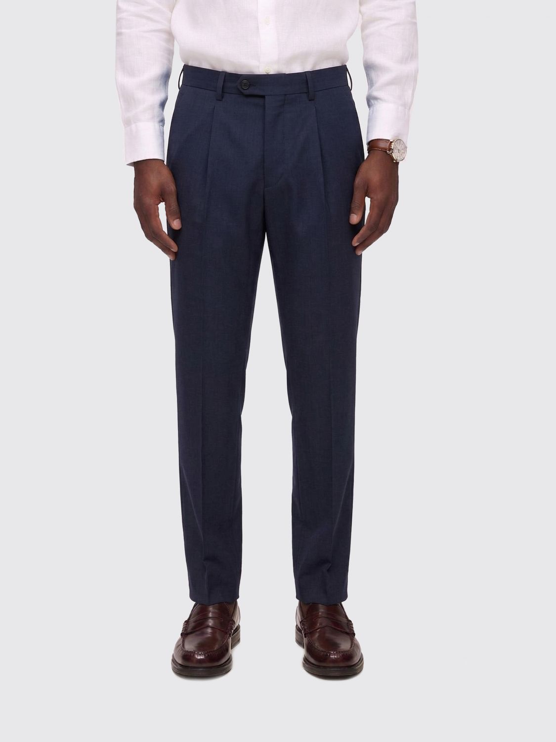 BRIONI Pants Men color Navy
