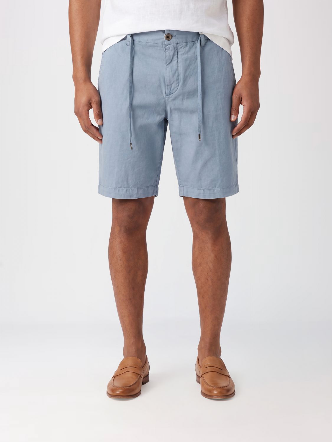 MYTHS Pantaloncini con coulisse in lino