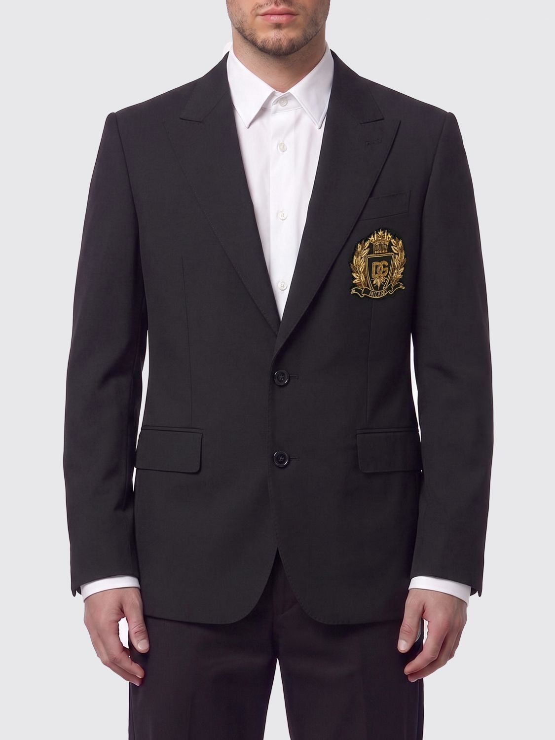 DOLCE & GABBANA Einreihiger Blazer aus Schurwolle