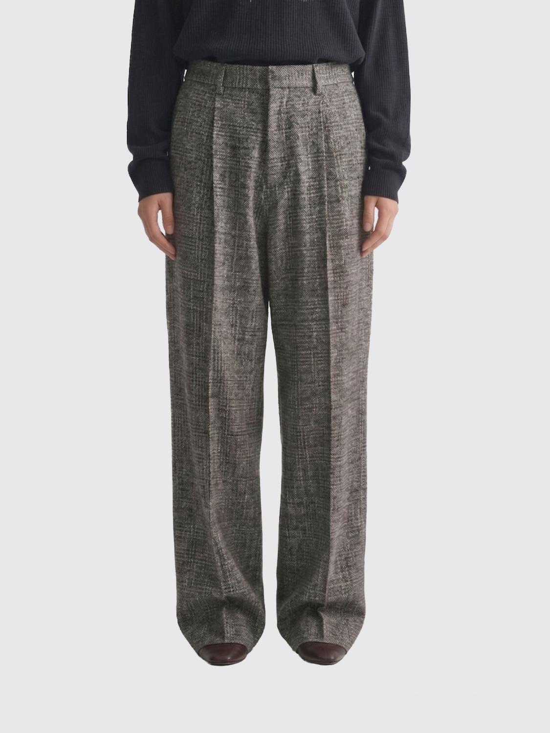 Phoebe Philo Silk And Linen Tailored Trousers In 블랙