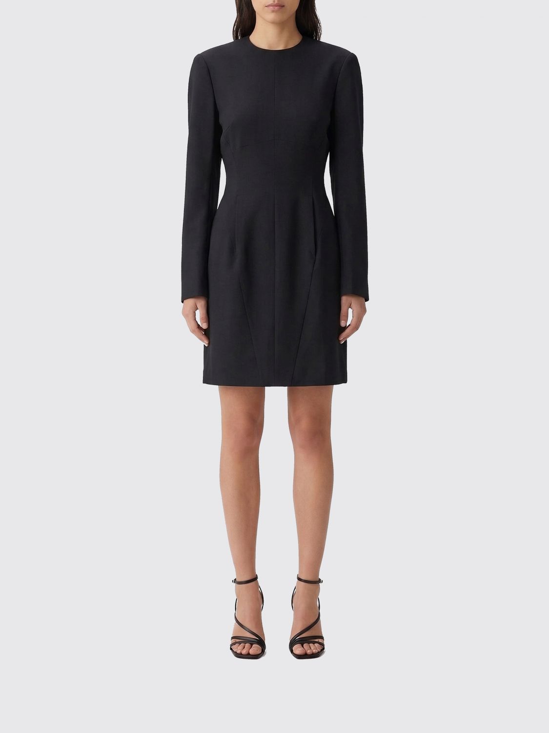 Phoebe Philo Silk Blend Mini Dress In 블랙