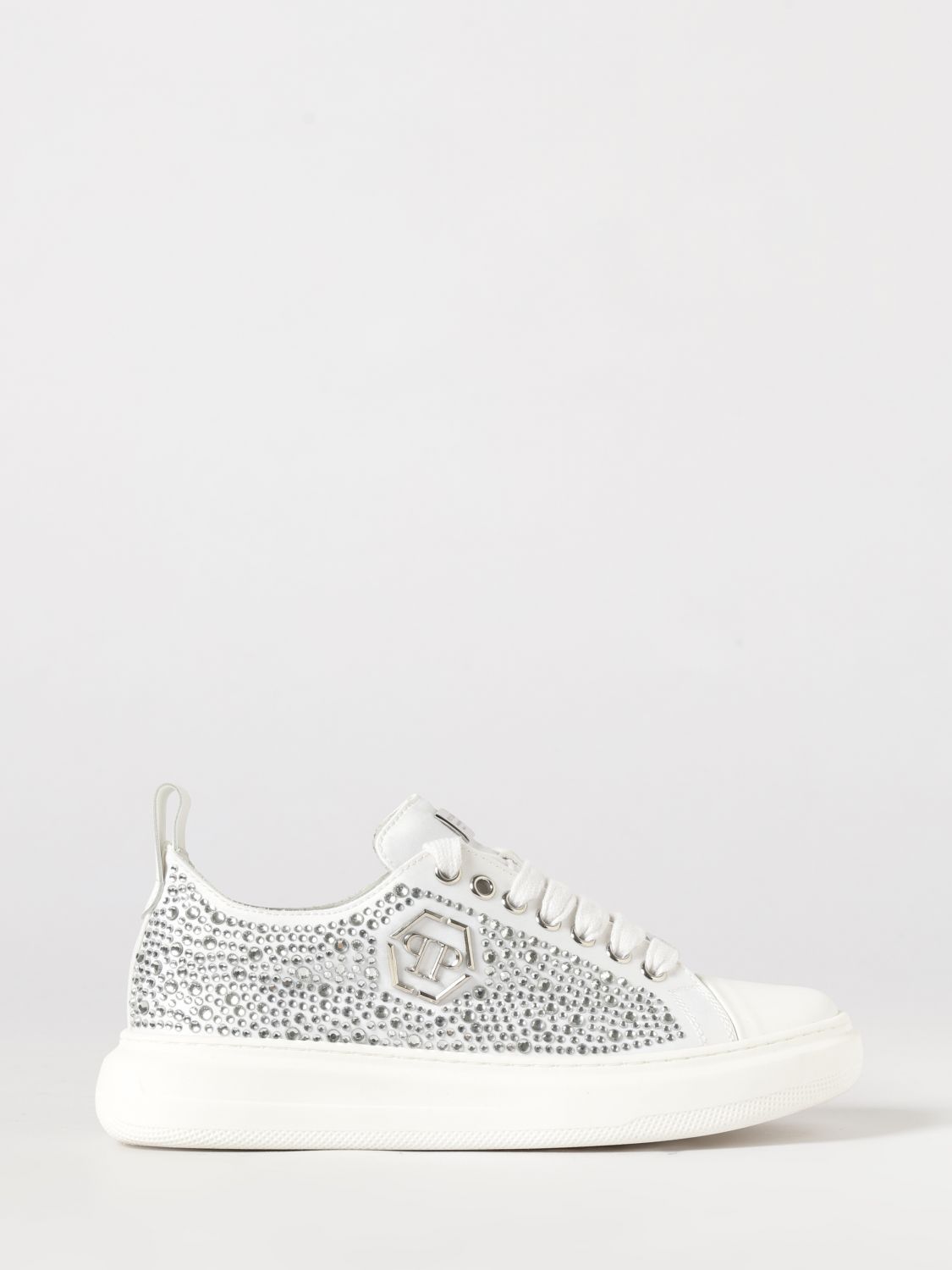 PHILIPP PLEIN Sneakers in pelle con strass