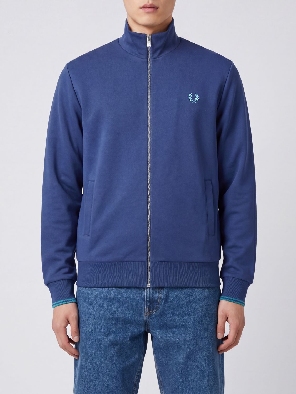 FRED PERRY Sweatshirt Men color Blue