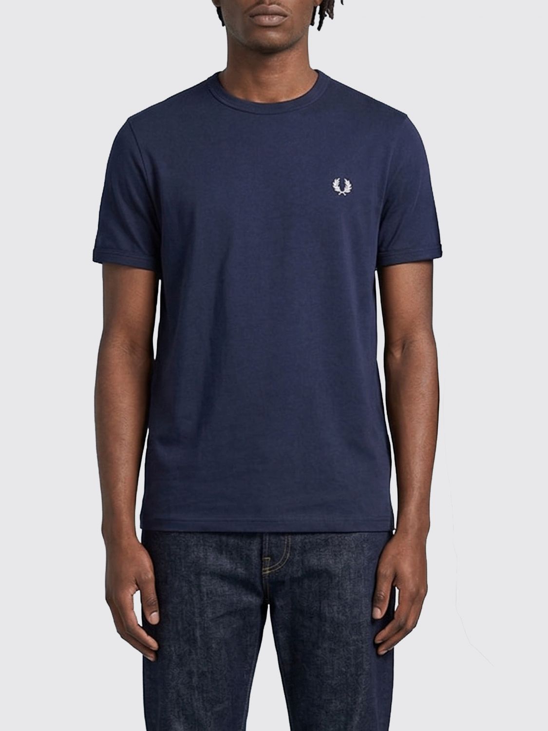 Fred Perry 티셔츠 남성 색상 블루 In Blue