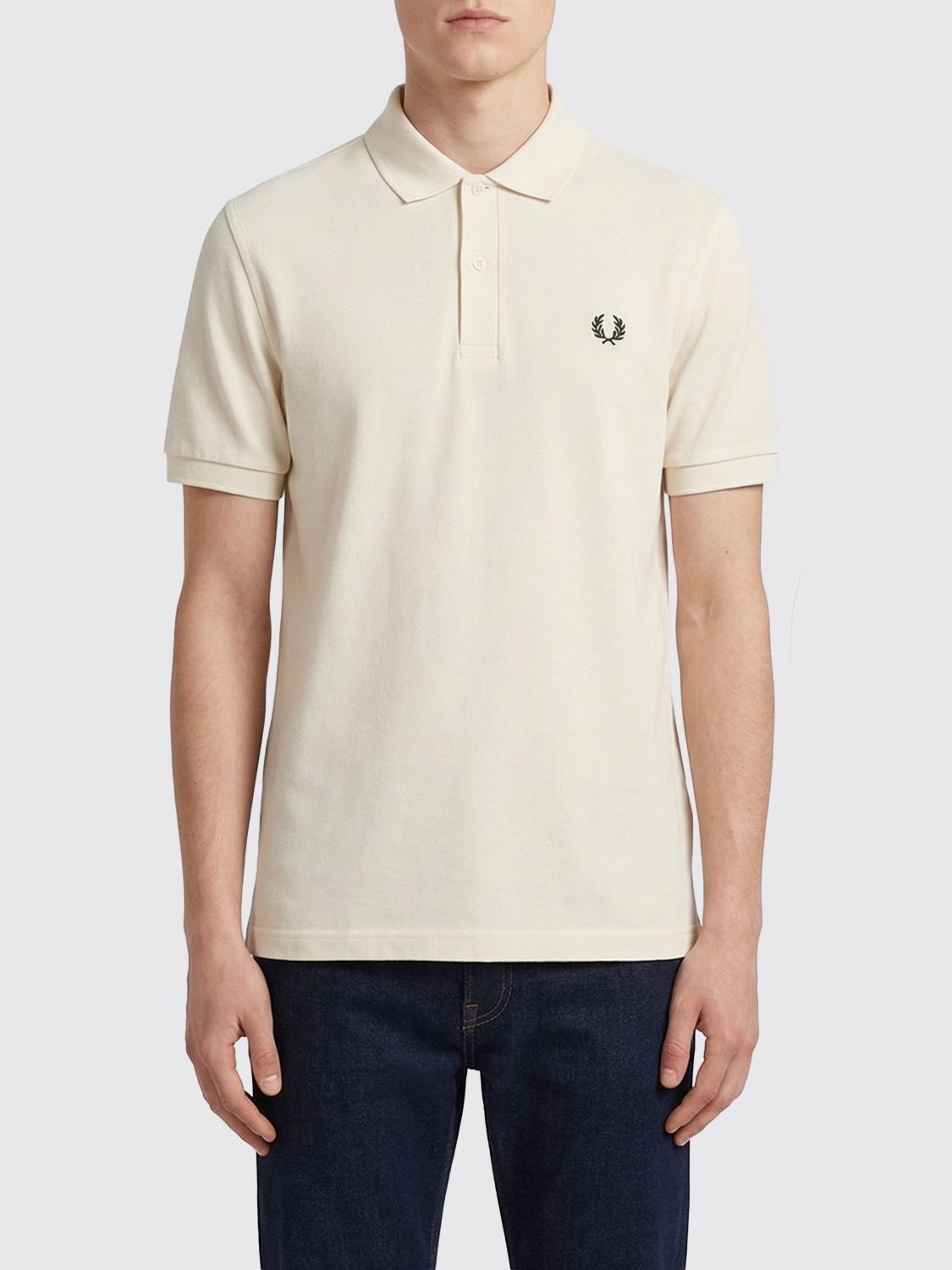 Fred Perry Cotton Polo Shirt with Logo