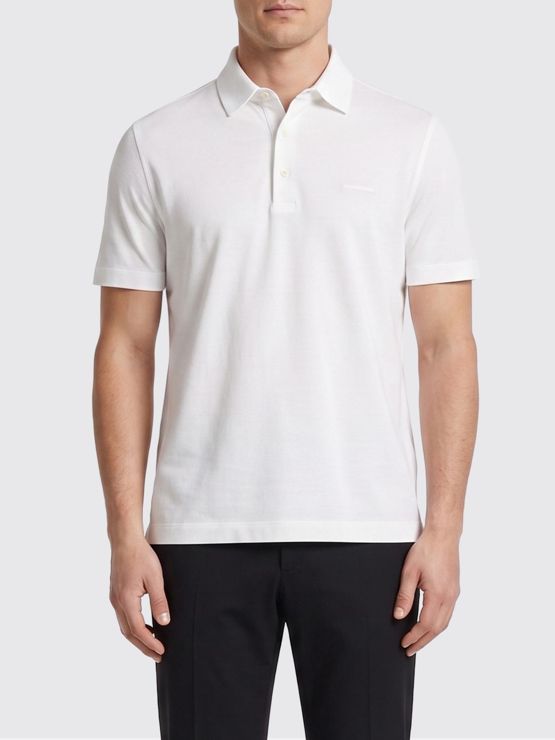 ZEGNA Basic Cotton Polo Shirt　ZEGNA ベーシック コットン ポロシャツ ZEGNA