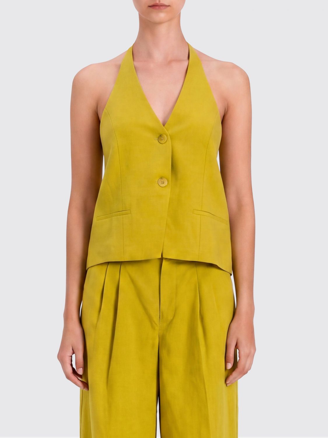 Twinset Leinenmisch-Weste