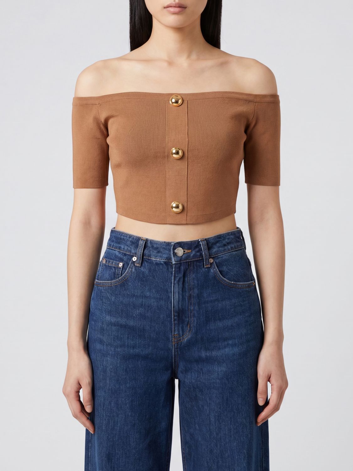 Elisabetta Franchi Viscose Blend Cropped Top