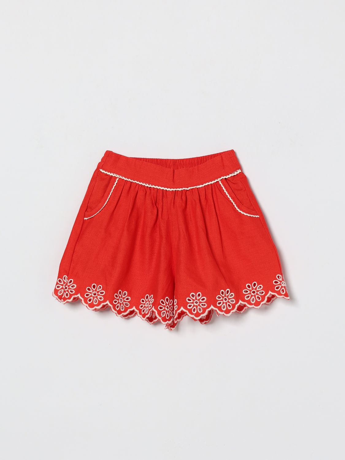 STELLA MCCARTNEY KIDS Linen and Cotton Shorts　STELLA MCCARTNEY KIDS リネン＆コットン ショーツ STELLA