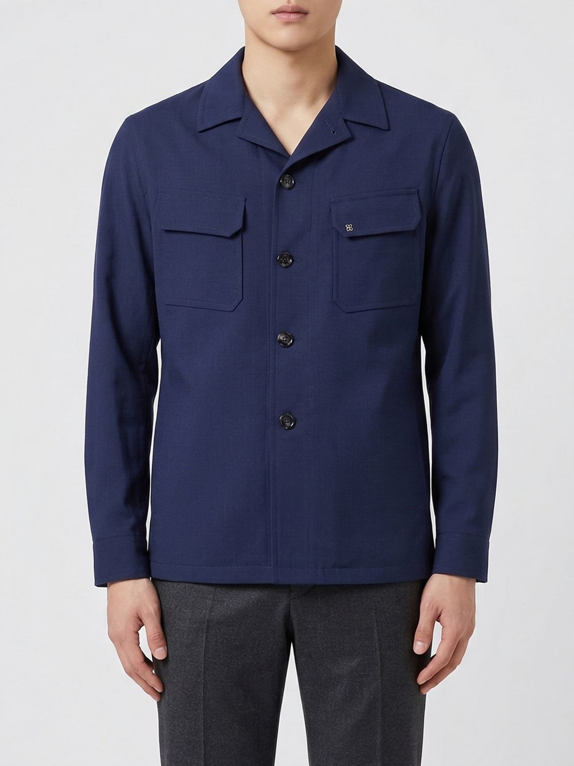 TAGLIATORE Virgin Wool Shirt Jacket　TAGLIATORE バージンウール シャツジャケット TAGLIATORE