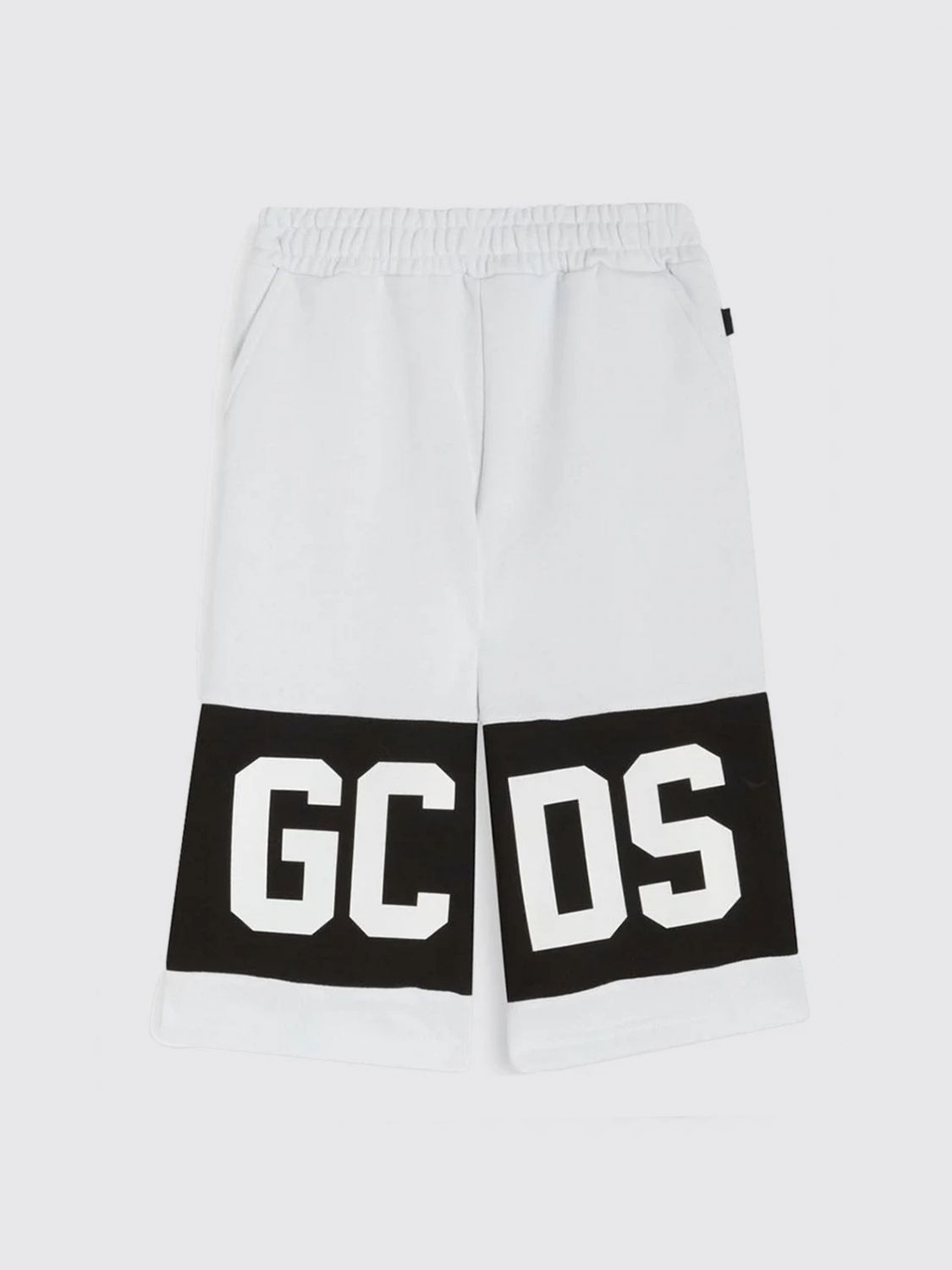 GCDS JUNIOR Baumwoll-Jogging-Shorts mit Logo