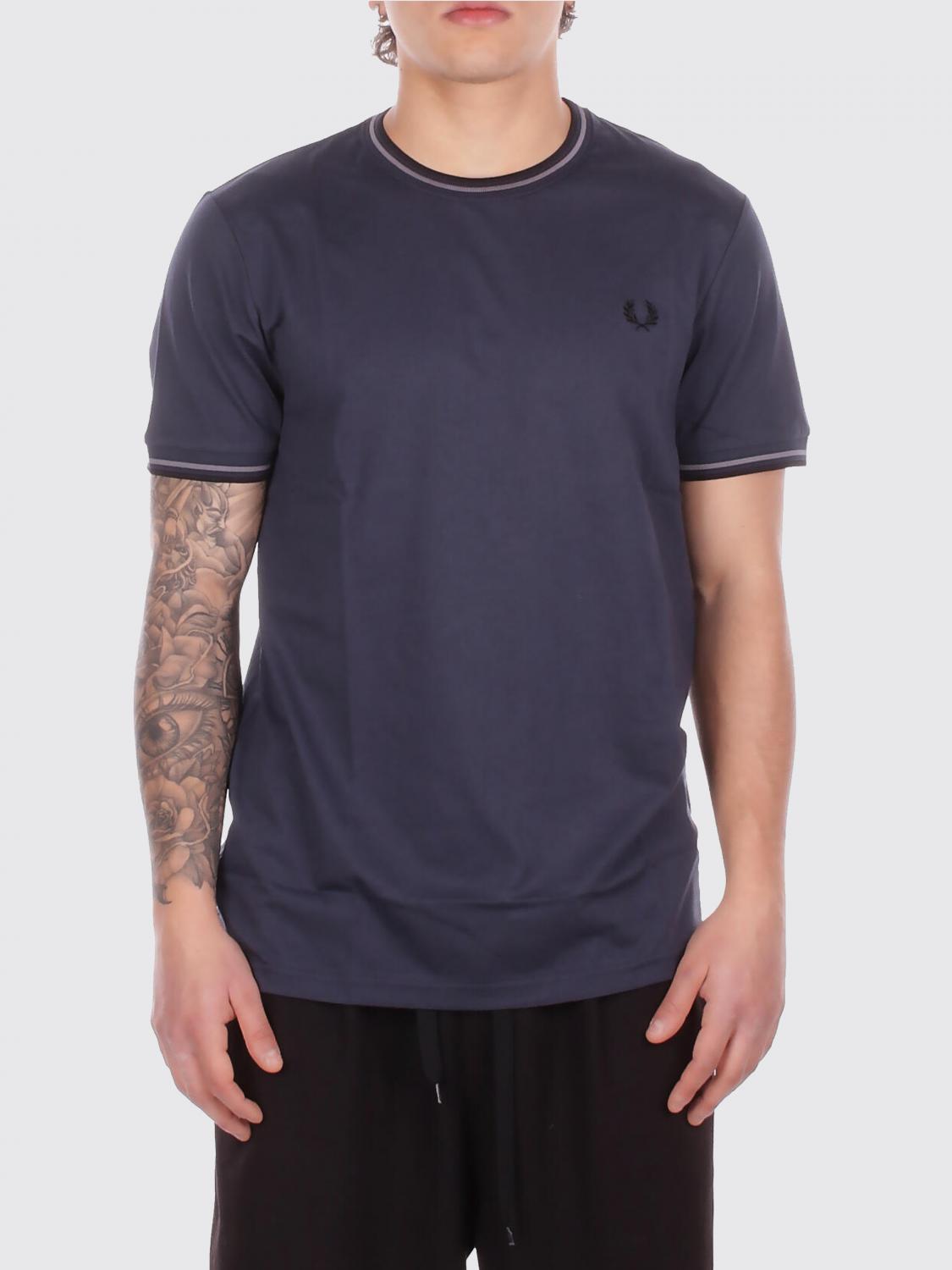 Fred Perry Cotton T-Shirt with Logo
