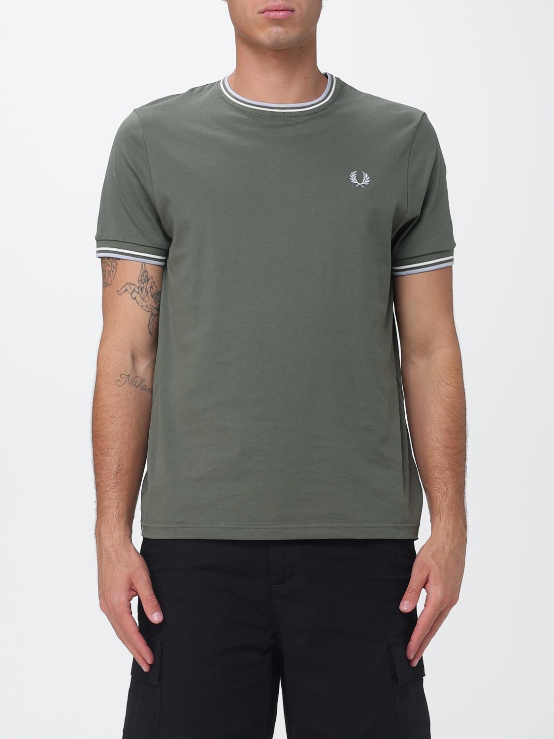 Fred Perry Cotton T-Shirt with Logo