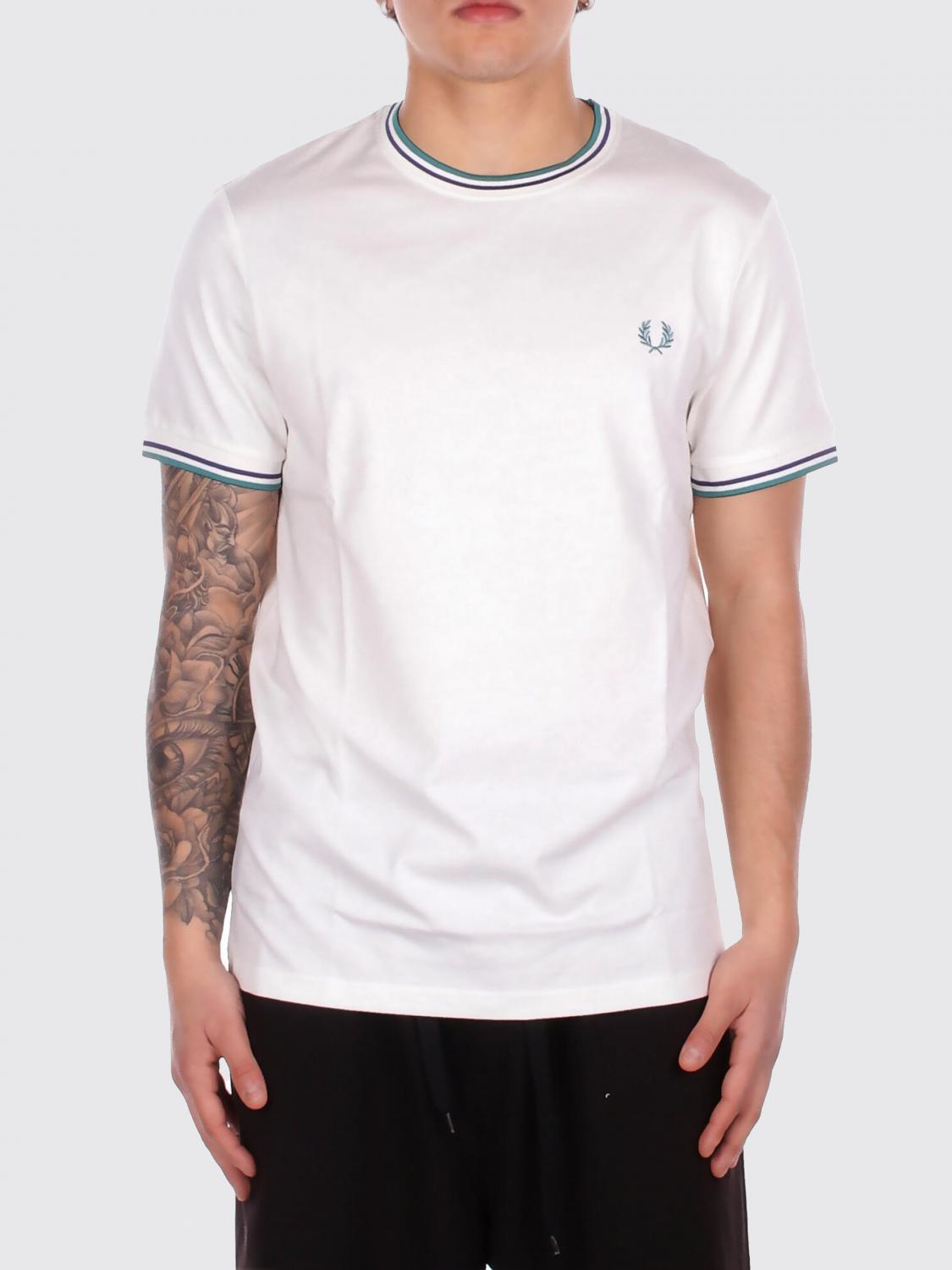 Fred Perry Cotton T-Shirt with Logo