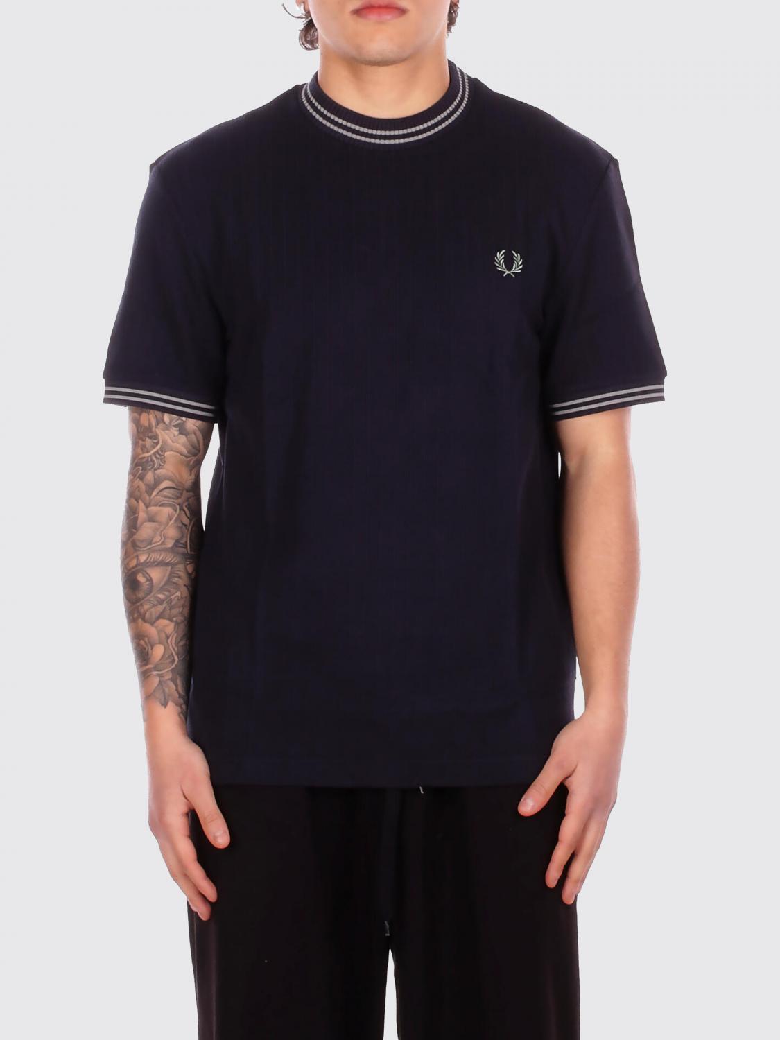 FRED PERRY Baumwoll-T-Shirt mit Logo