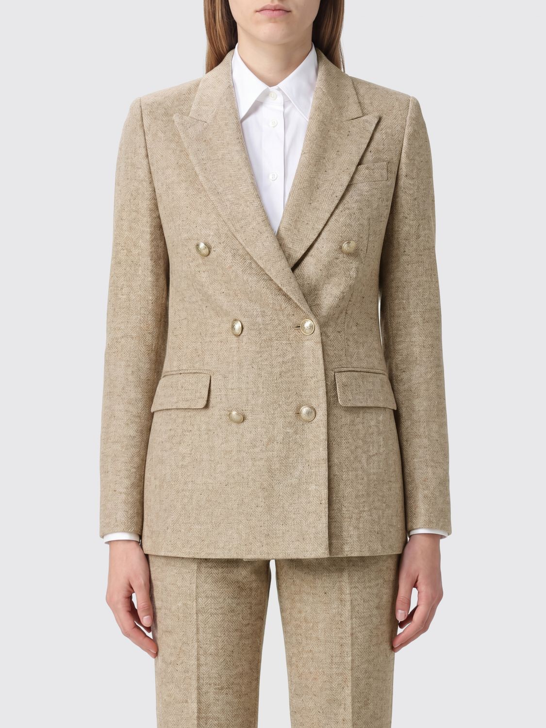 Tagliatore ジャケット レディース カラー グレー In Neutral
