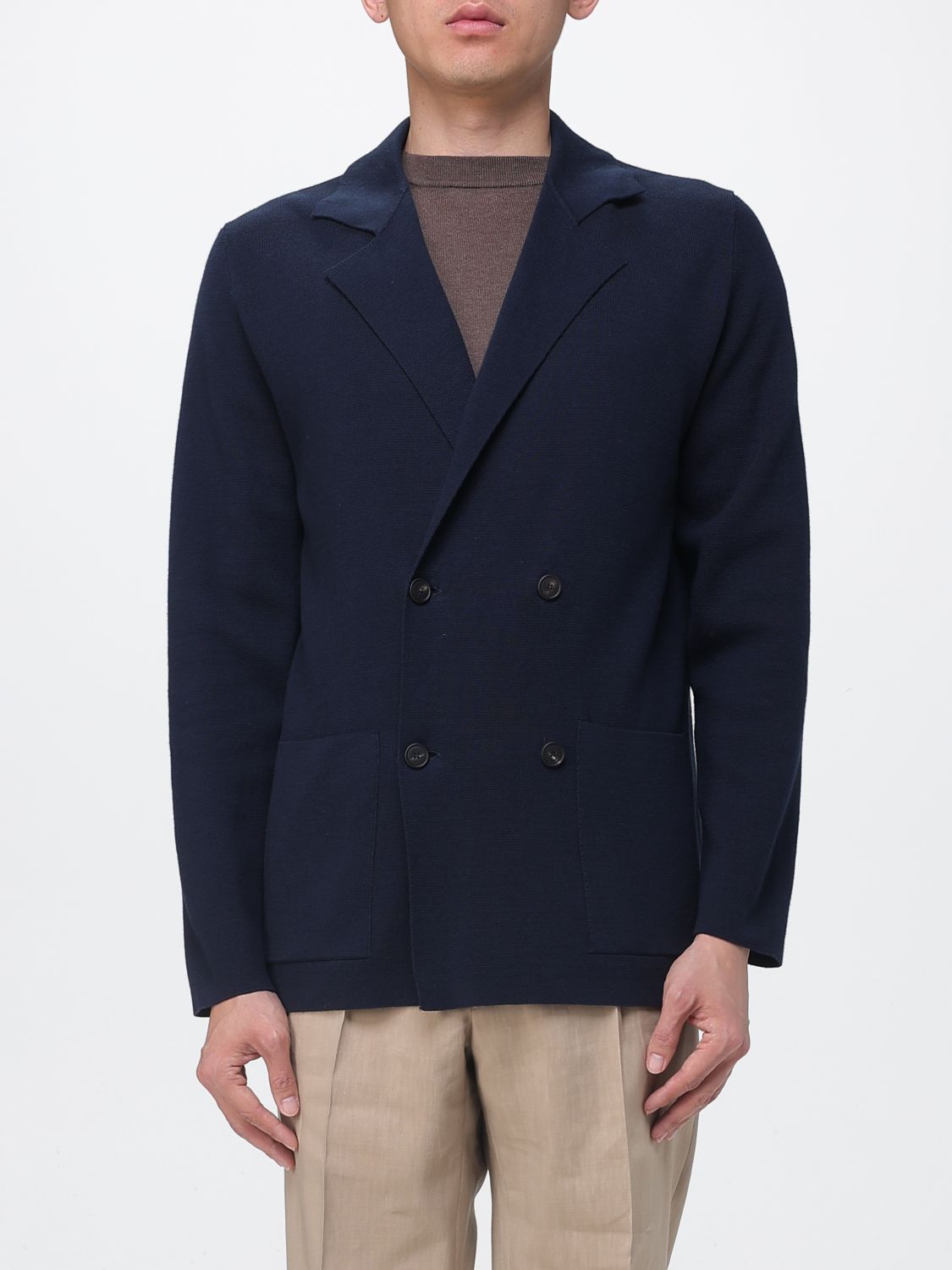 TAGLIATORE Double-Breasted Cotton Blazer　TAGLIATORE ダブルブレスト コットン ブレザー TAGLIATORE