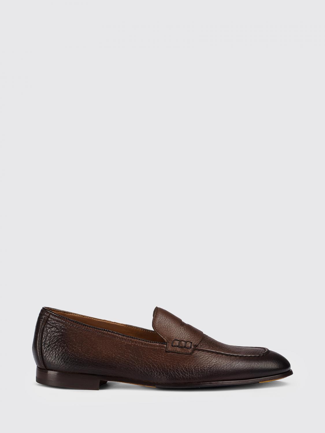 DOUCAL'S Loafer aus genarbtem Leder