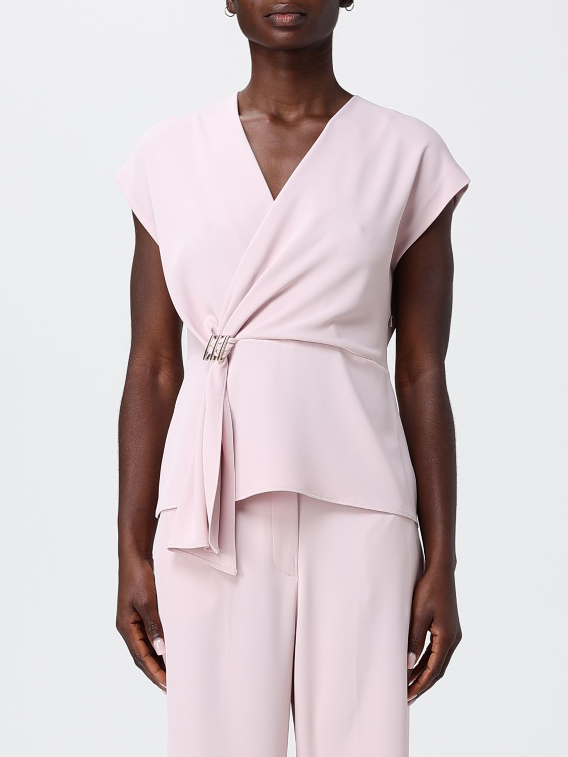 Hanita Crepe Top with Detail