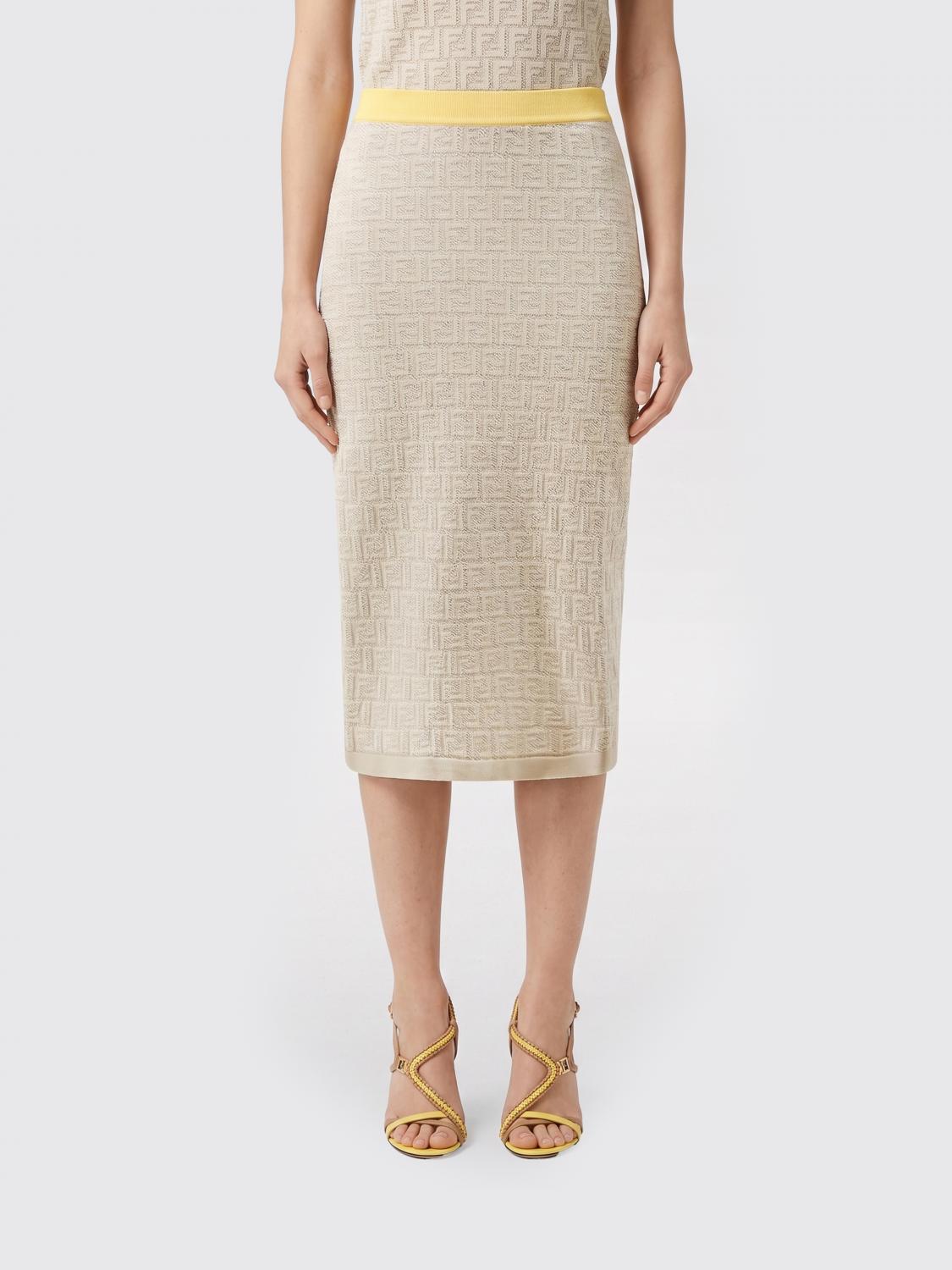 Fendi FF Cotton Blend Skirt · 44