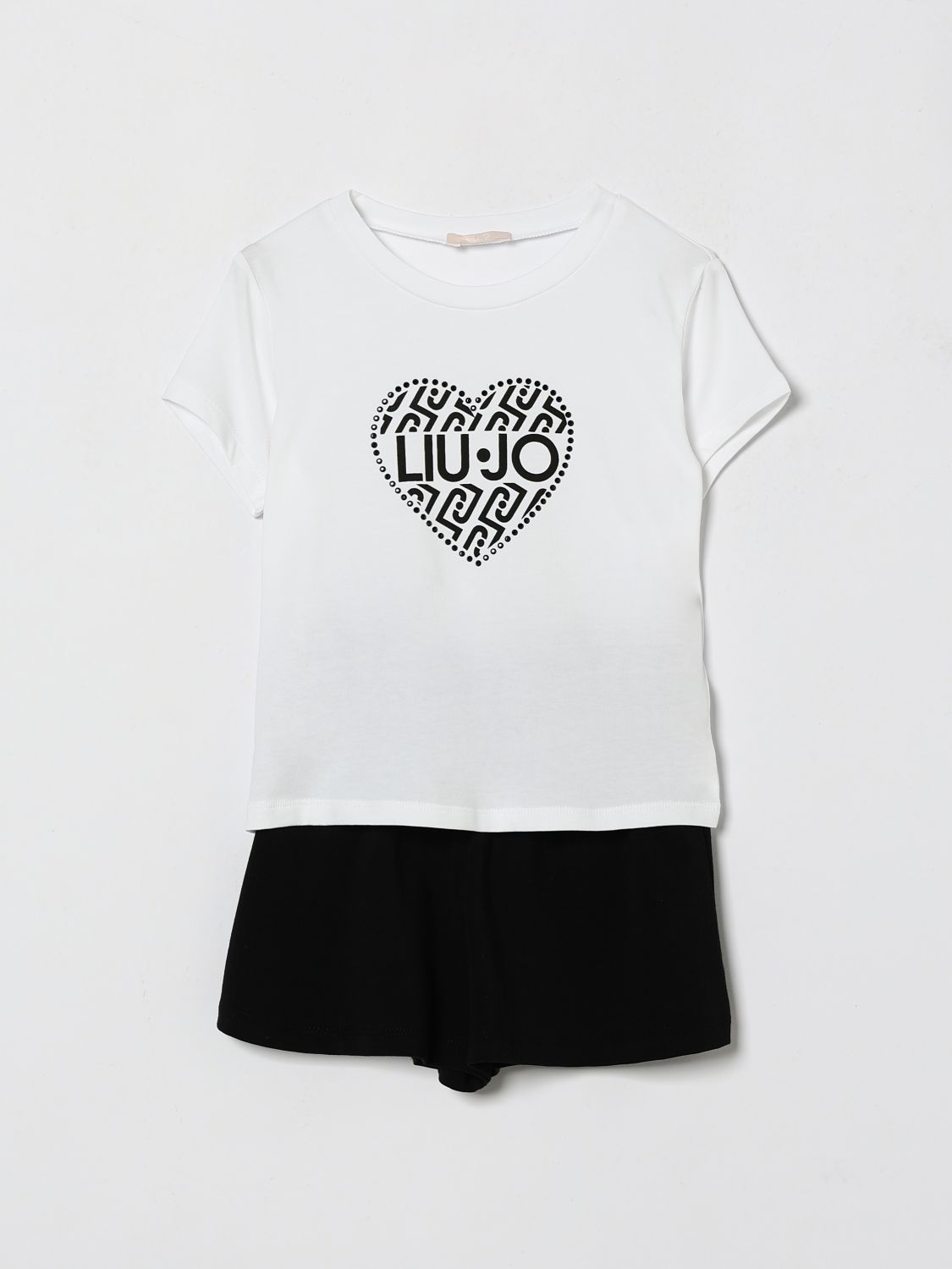 LIU JO Coordinato in cotone con strass