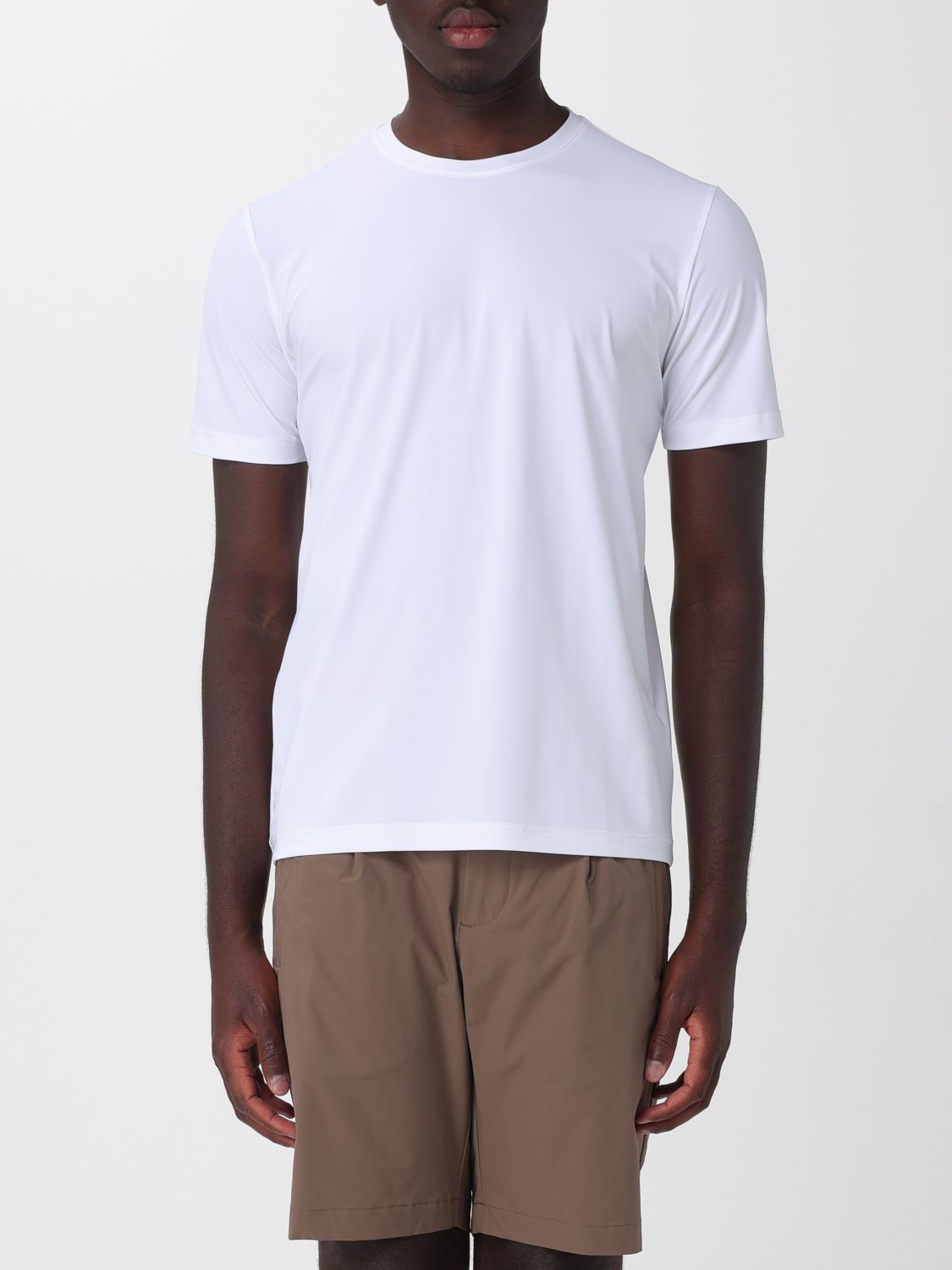 PEOPLE OF SHIBUYA T-shirt in tessuto tecnico elasticizzato effetto jersey