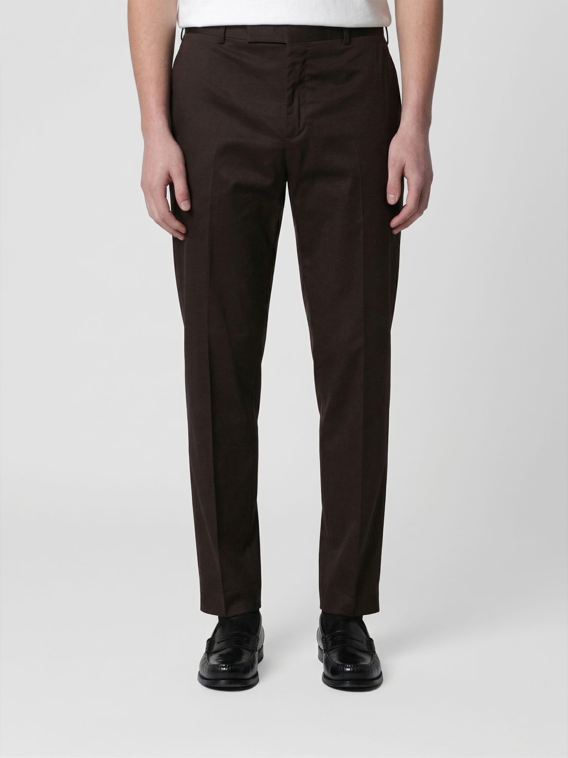 Pt Torino Stretch Cotton Tailored Trousers