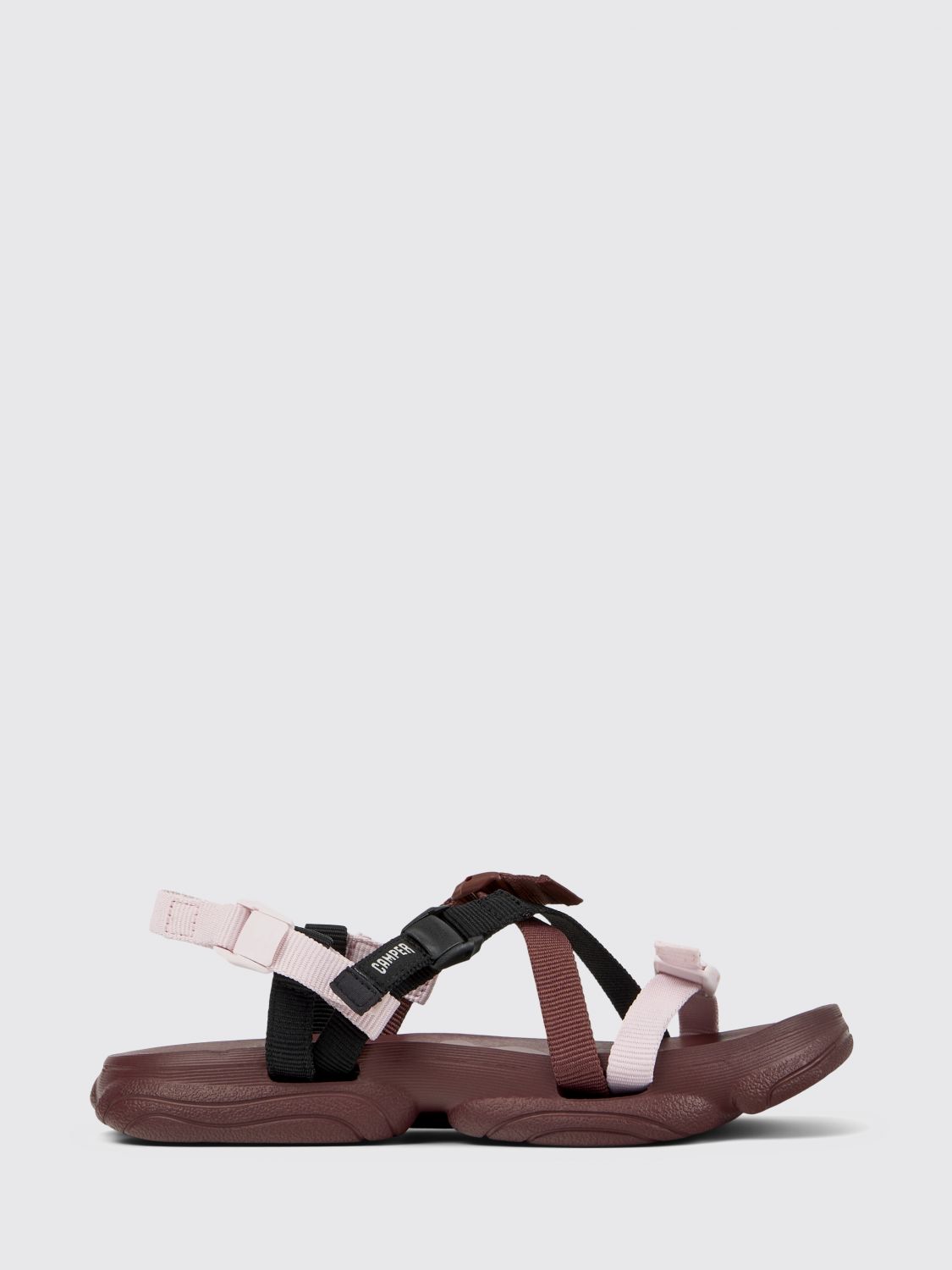 Camper Karst Recycled Fabric Sandal In Animal Print