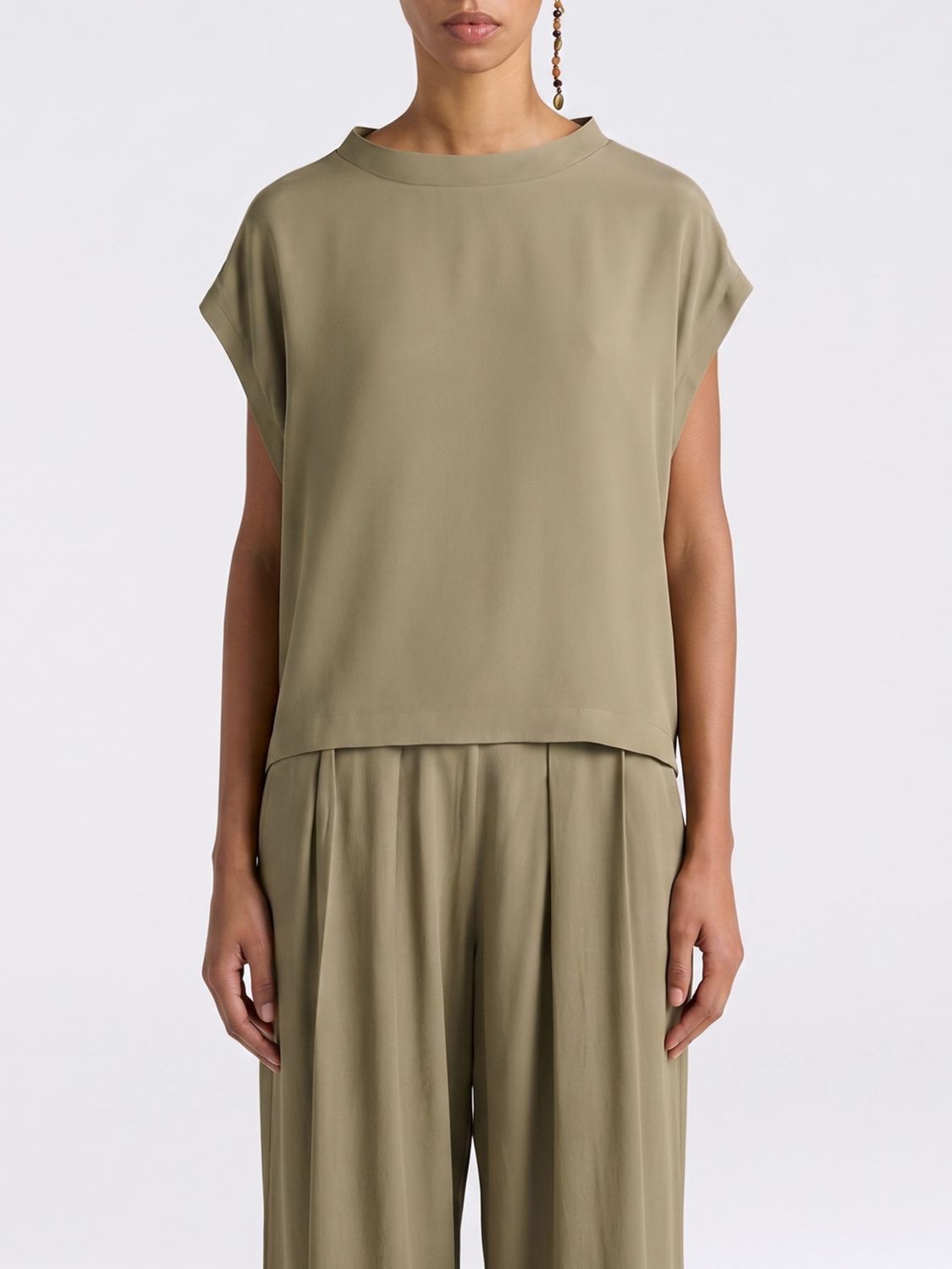 MOMONÌ Bluse aus Seidenmischung