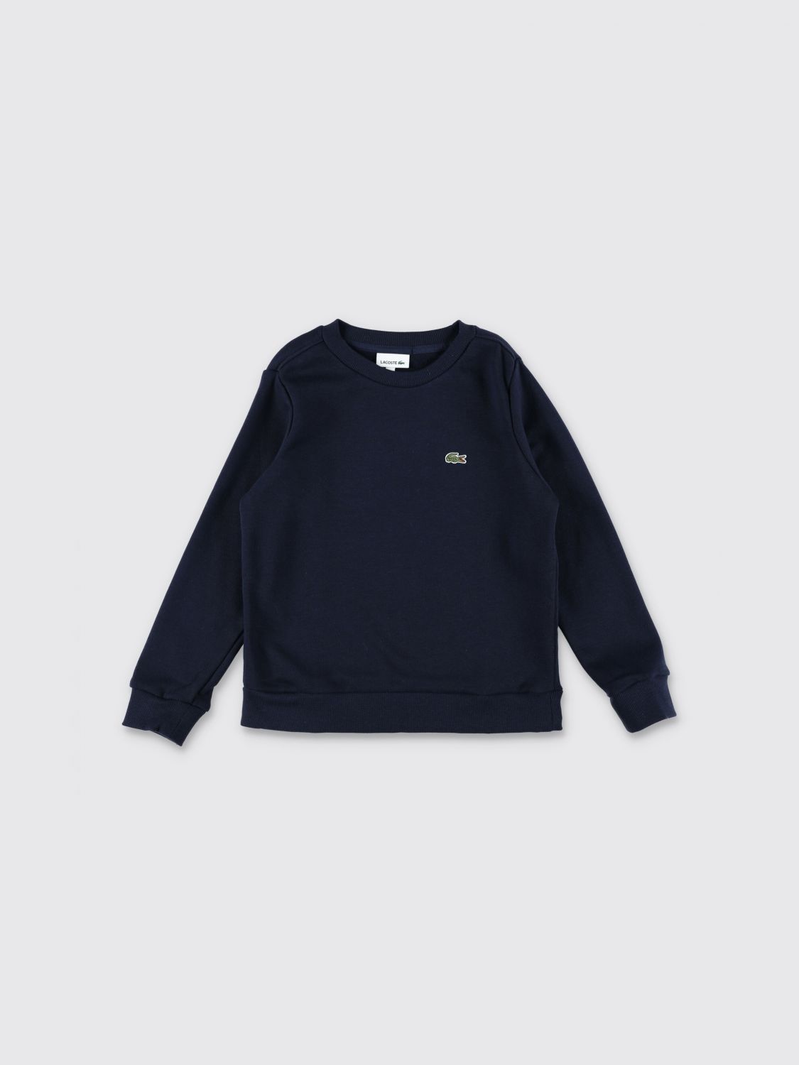 LACOSTE Felpa a girocollo in cotone con logo
