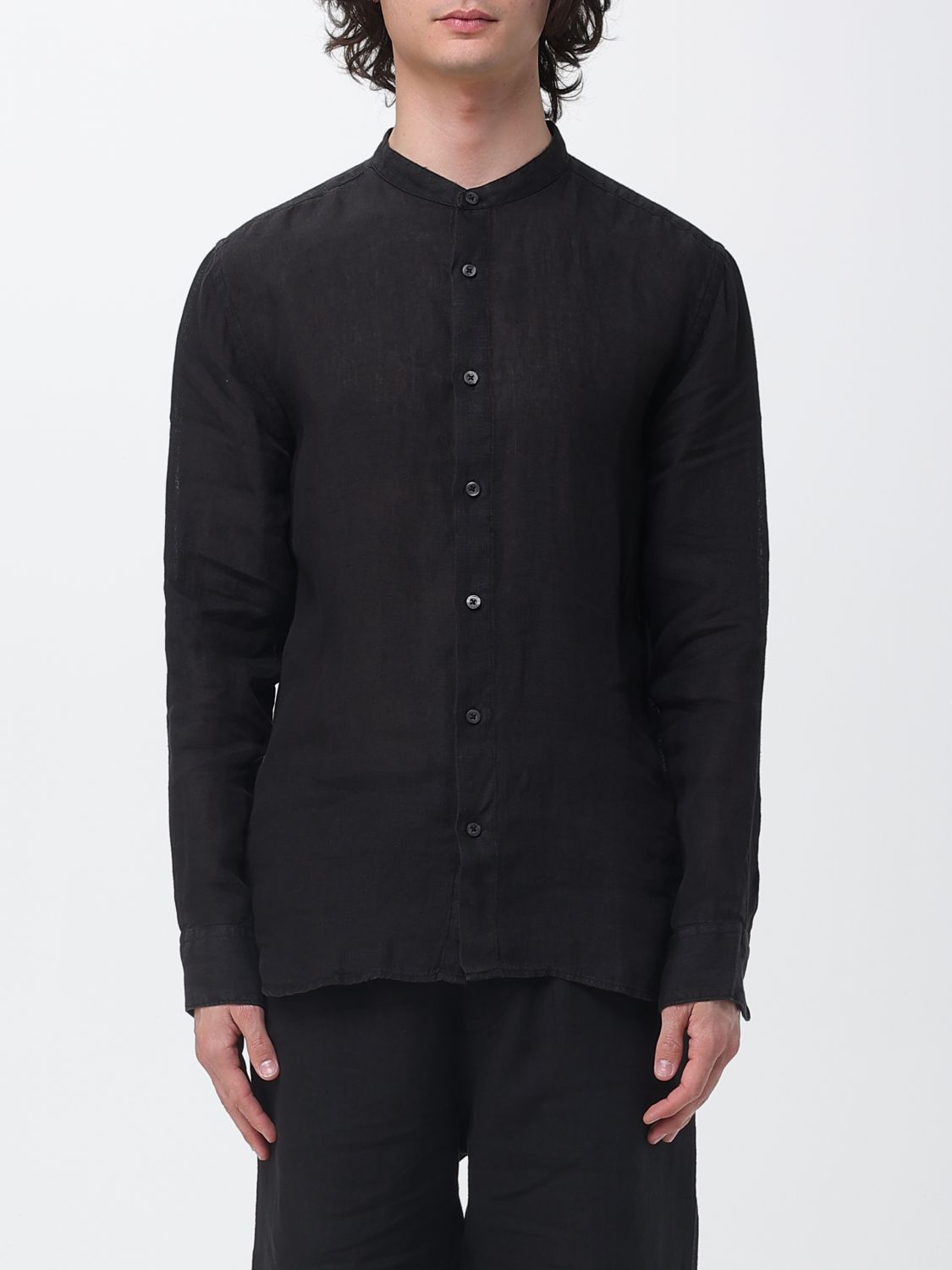 Camicia 120% LINO Uomo colore Nero