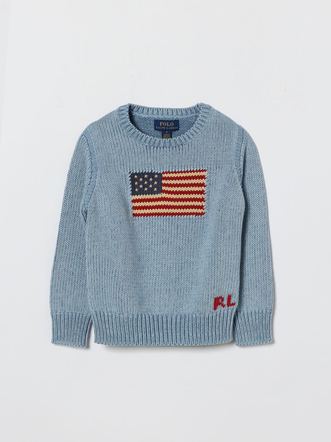 POLO RALPH LAUREN Rundhals-Pullover aus Baumwolle