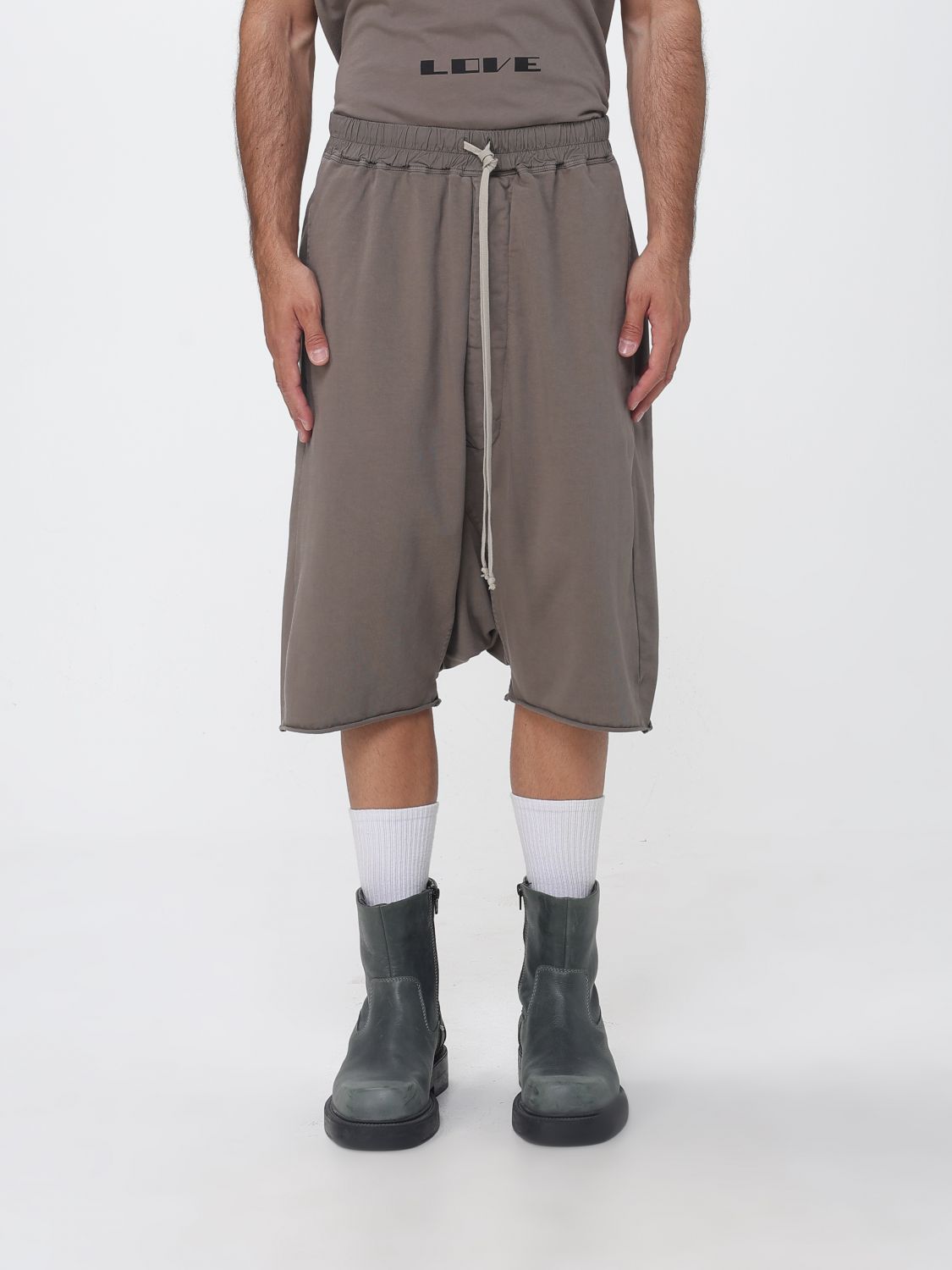 Rick Owens DRKSHDW Pantaloncini jogging in cotone