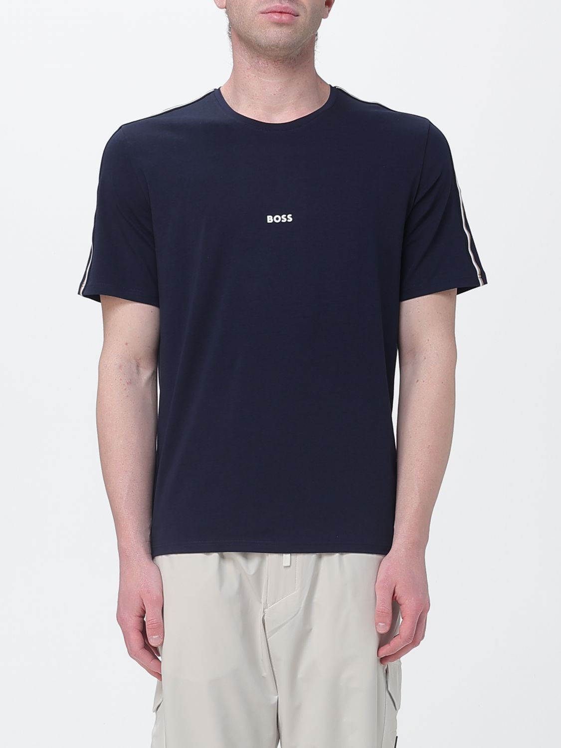 Boss Cotton T-Shirt with Logo
