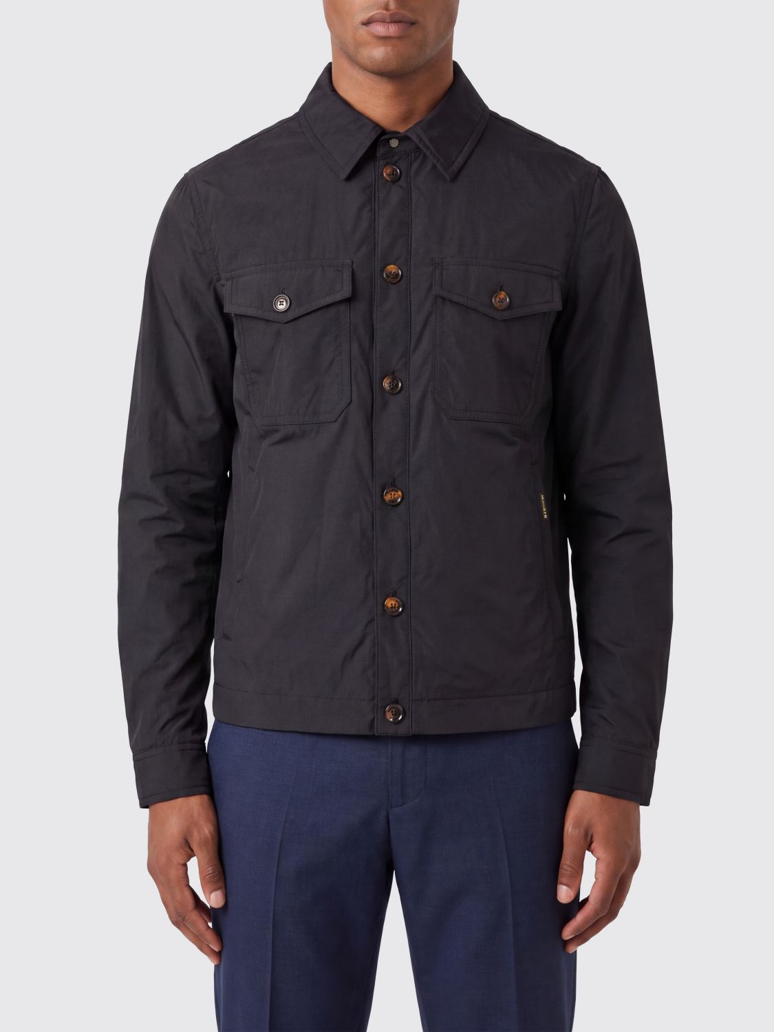 MOORER Giacca camicia in nylon