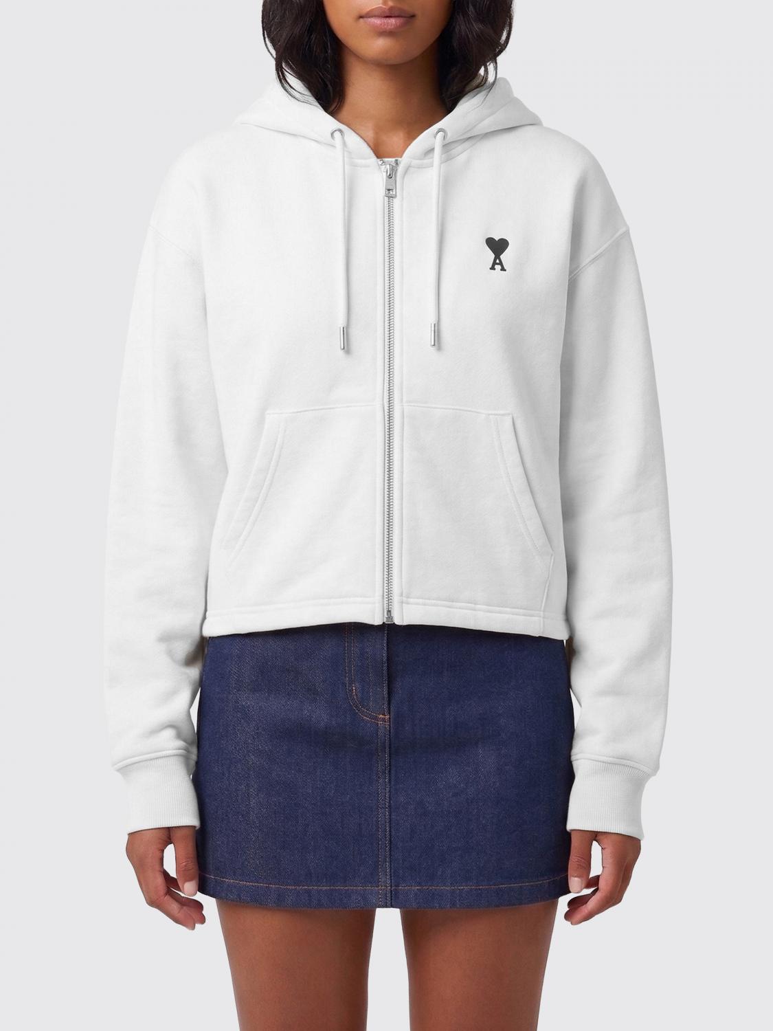 AMI PARIS Cotton Hoodie with Logo