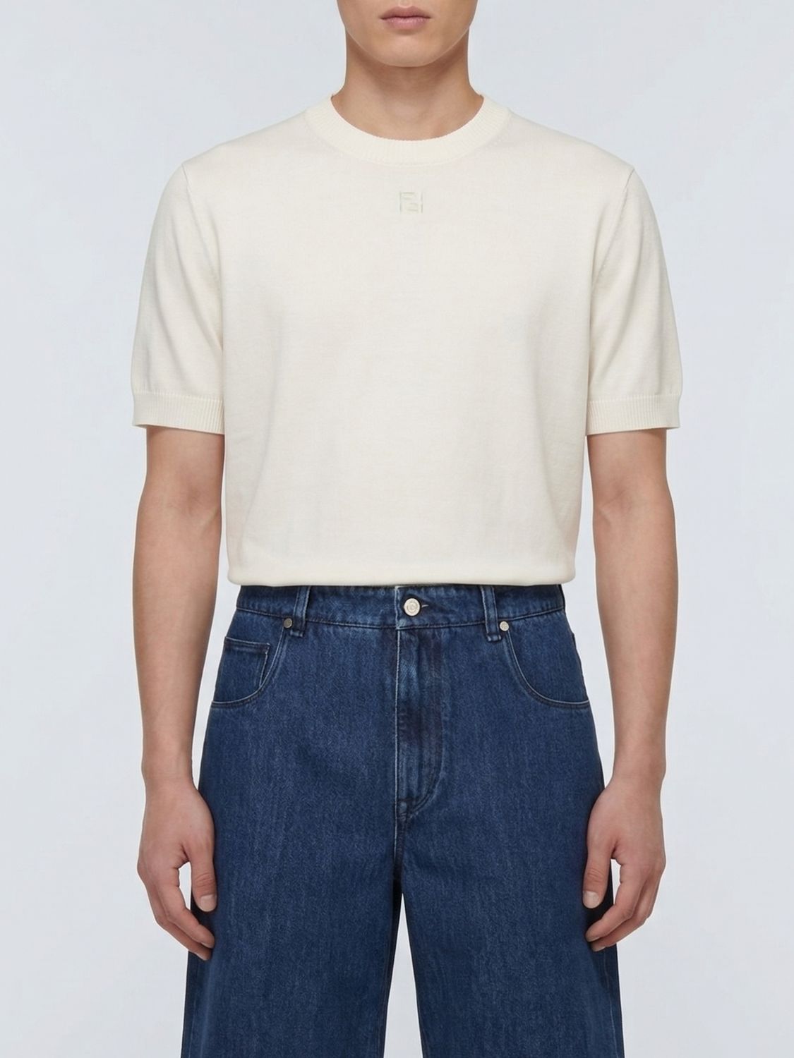 FENDI Maglia in cotone e cashmere