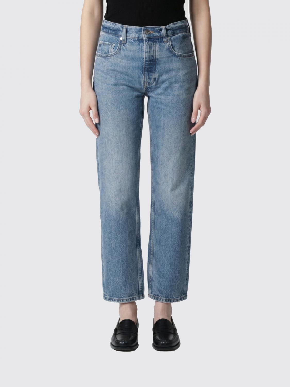 ANINE BING Straight Jeans aus Baumwoll-Denim