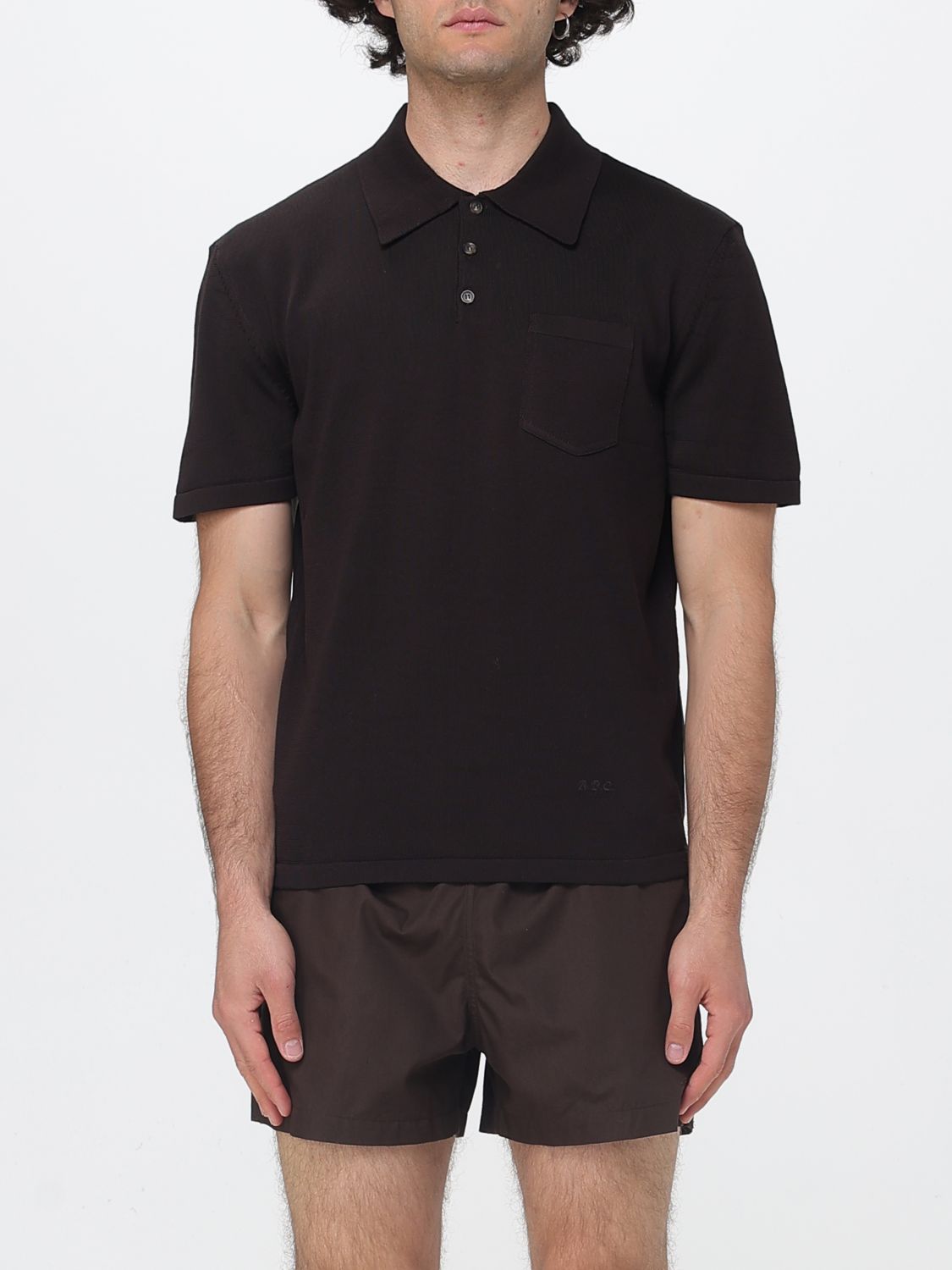 A. P.C. Baumwollstrick-Polo