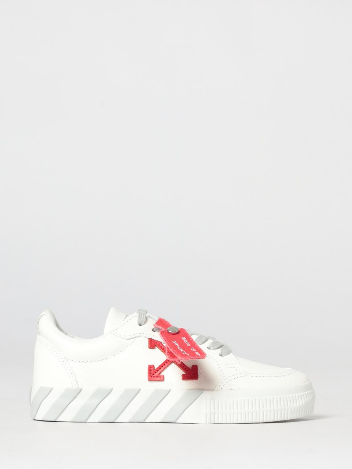 Off-White Kids Vulcanized Sneakers in Leather　オフホワイト キッズ バルカナイズド スニーカー レザー Off-White