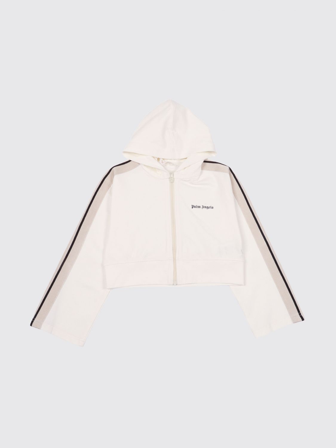 PALM ANGELS Viscose Blend Sweatshirt with Logo　PALM ANGELS ロゴ入りビスコースブレンドスウェットシャツ PALM