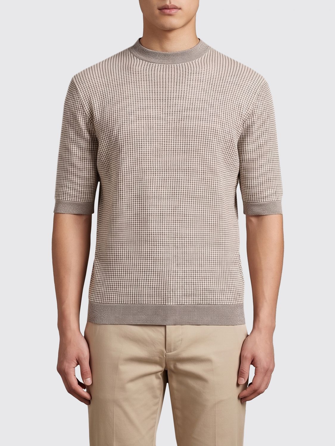 Ballantyne Maglia girocollo in cotone e lino