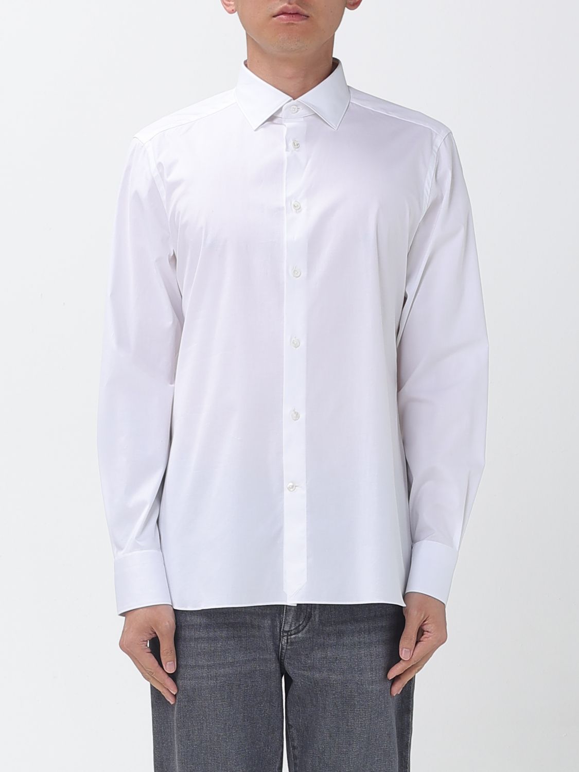 ZEGNA Shirt Men color White　ZEGNA シャツ メンズ カラー ホワイト ZEGNA