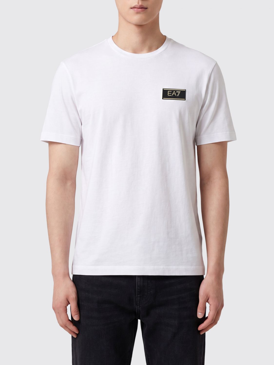 EA7 T-shirt in viscosa con logo