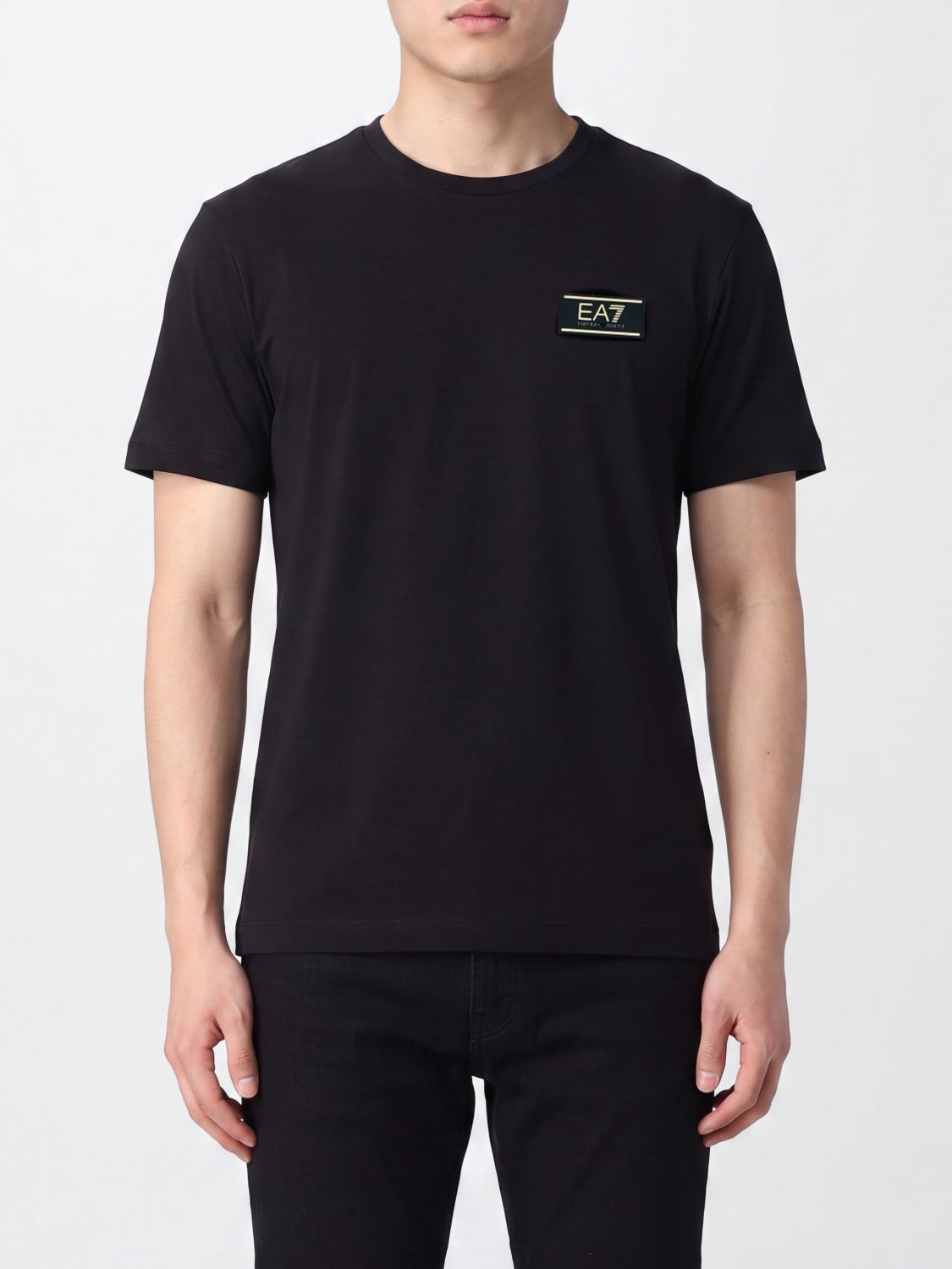 EA7 T-shirt in viscosa con logo