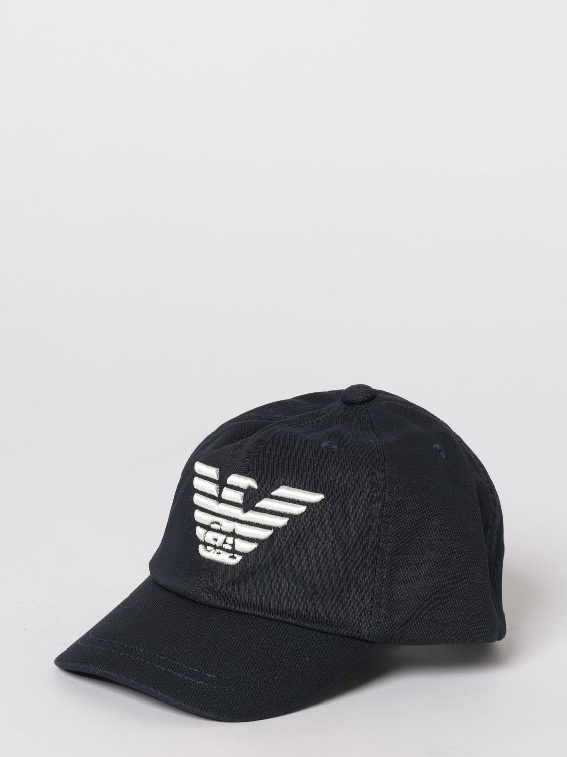 EMPORIO ARMANI Baumwollhut mit gesticktem Adler