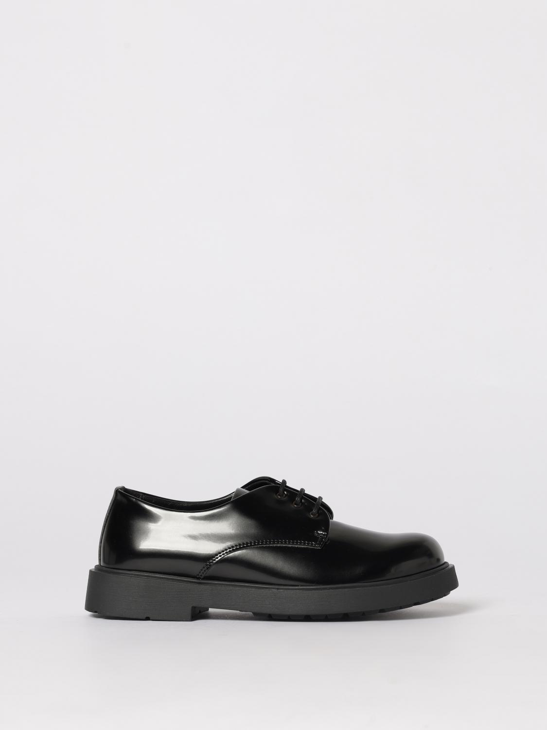 EMPORIO ARMANI Derby-Schuhe aus gebürstetem Leder